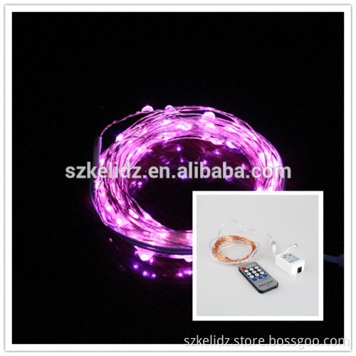 100LEDs 33FT Remote Control Dimmable flash Fairy LED Holiday Copper Wire Starry
